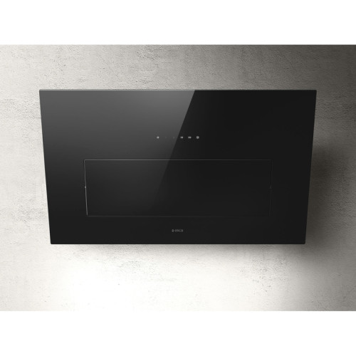 Вытяжка ELICA/ Вытяжка ELICA, 85 см, наклонная, LED освещение, сенсорное управление, таймер, 3 скорости + интенсивный режим, индикация насыщения фильтра, цвет черный