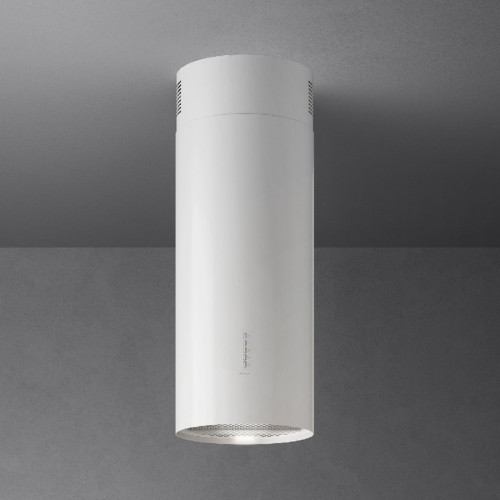 Вытяжка FALMEC POLAR EVO IS WHITE 35, 35 см, островная, потолочная, электронное/кнопочное управление, светодиодное освещение, 4 скорости, отвод/циркуляция, макс. производительность 800 м3/ч, угольный фильтр в комплекте, возможность работы с внешним моторо