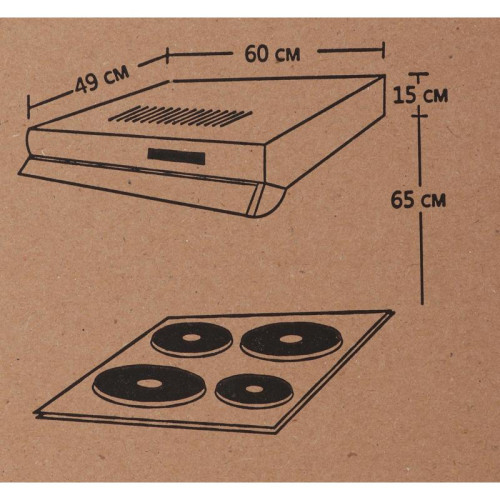 Вытяжка козырьковая Elikor Davoline 60П-290-П3Л кремовый управление: ползунковое (1 мотор)