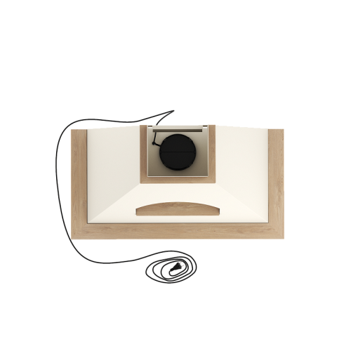 GOOD, Кухонная вытяжка ELIKOR Бельведер Флореале 90П-650-П3Д бежевый/дуб неокр