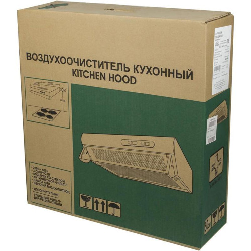 Вытяжка козырьковая Elikor Davoline 50П-290-П3Л коричневый управление: ползунковое (1 мотор)