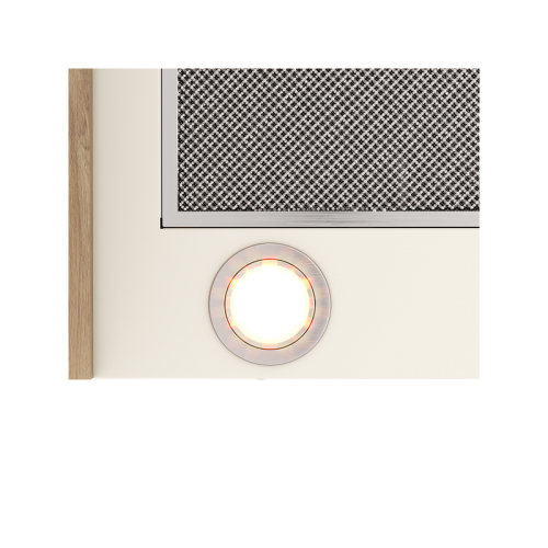 GOOD, Кухонная вытяжка ELIKOR Ротонда 60П-1000-П3Д бежевый/дуб неокр