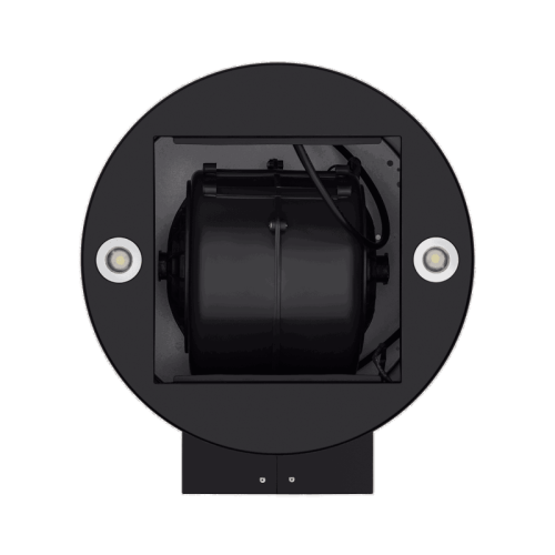 Вытяжка MAUNFELD Lee Wall 35 Sensor Black  островная, 35 см, производительность 1050 м3/ч, 3 скорости, электронное управление, энергоэффективность В, уровень шума 63 дБ, цвет черный