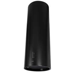 Вытяжка MAUNFELD LEE ISLA 39 BLACK островная вытяжка с потолочным креплением, 1050 м3, кухни до 40м2, 52дБ, LED, электронное управление, в опции угольный фильтр CF172C, черный цвет