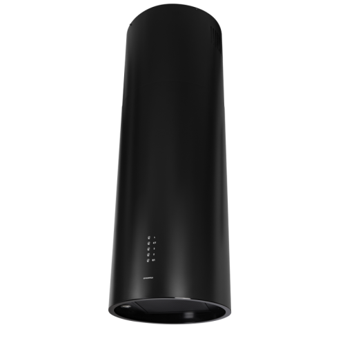 Вытяжка MAUNFELD LEE ISLA 39 BLACK островная вытяжка с потолочным креплением, 1050 м3, кухни до 40м2, 52дБ, LED, электронное управление, в опции угольный фильтр CF172C, черный цвет