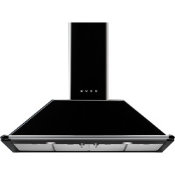 Вытяжки SMEG/ Victoria, вытяжка настенная, 110 см, черная