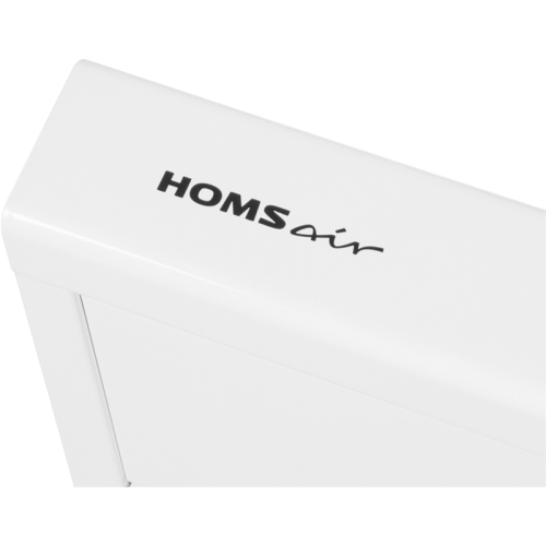 Вытяжка HOMSair HORIZONTAL 60 White/ подвесная, ползунковое управление, 3 скорости, 420 м3/ч, до 12 м2, 45 дБ, светодиодное LED-освещение, угольный фильтр CF152 (H) 1 шт, ШхДхВ: 600х465х80 мм, белый