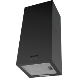 Вытяжка/ Кухонная вытяжка MAUNFELD BOX Push 40 Inox, настенная, механическое управление, 1000 м3/ч, 3 скорости, уровень шума 60 дБ, цвет черный