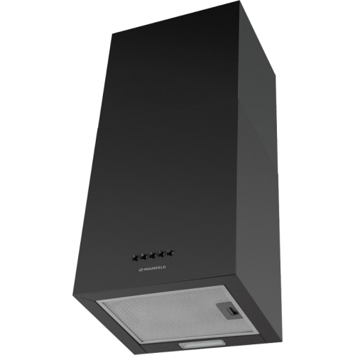 Вытяжка/ Кухонная вытяжка MAUNFELD BOX Push 40 Inox, настенная, механическое управление, 1000 м3/ч, 3 скорости, уровень шума 60 дБ, цвет черный