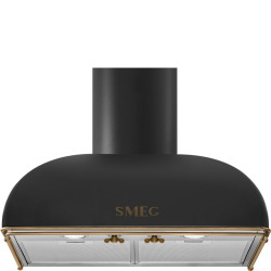 Вытяжка SMEG/ SMEG KS59AOE2 Вытяжка настенная, 60 см, цвет антрацит, фурнитура латунная