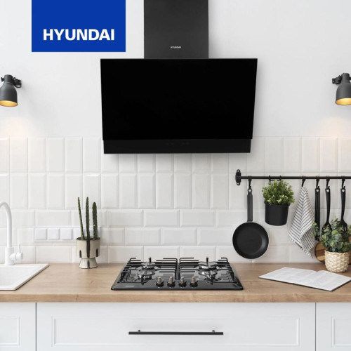 Вытяжка каминная Hyundai HGH 6744 BG черный управление: сенсорное (1 мотор)