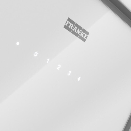 Вытяжка Franke/ BEST, Вытяжка Franke MELODY 60 WH, 60 см, наклонная, сенсорное управление, LED освещение, 3 скорости, 1000 м3/ч, таймер, пульт ДУ, цвет белый