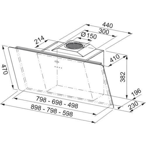 Вытяжка Franke/ BEST, Вытяжка Franke FSMA 805 WH, наклонная, 80 см, LED освещение, 3 скорости + интенсивный режим, 800 м3/ч, энергоэффективность А+, цвет белый Вытяжка Franke/ BEST, Вытяжка Franke FSMA 805 WH, наклонная, 80 см, LED освещение, 3 скорости + интенсивный режим, 800 м3/ч, энергоэффективность А+, цвет белый