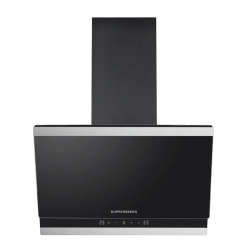 Наклонная вытяжка Kuppersberg/ Наклонная вытяжка Kuppersberg, 60 см, High-Tech, таймер, макс. производительность 850 м3/ч, 3 скорости, обратный клапан, сенсорное управление, дисплей, LED освещение, уровень шума 53 дБ, цвет черный/нержавеющая сталь