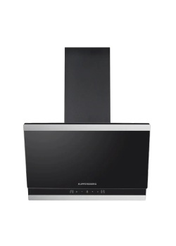 Наклонная вытяжка Kuppersberg/ Наклонная вытяжка Kuppersberg, 60 см, High-Tech, таймер, макс. производительность 850 м3/ч, 3 скорости, обратный клапан, сенсорное управление, дисплей, LED освещение, уровень шума 53 дБ, цвет черный/нержавеющая сталь