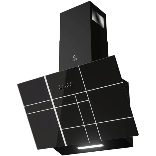 Вытяжка каминная Lex Moza 600 R1 черный управление: кнопочное (1 мотор)