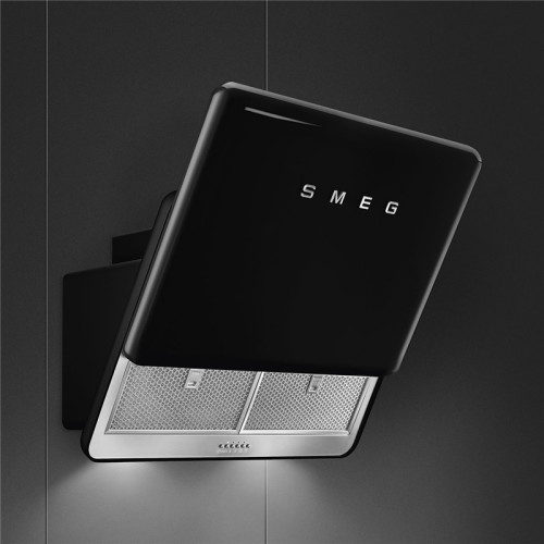 Вытяжка SMEG/ Вытяжка настенная, 75 см, черная