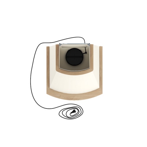 GOOD, Кухонная вытяжка ELIKOR Ротонда 50П-650-П3Л бежевый/дуб неокр.