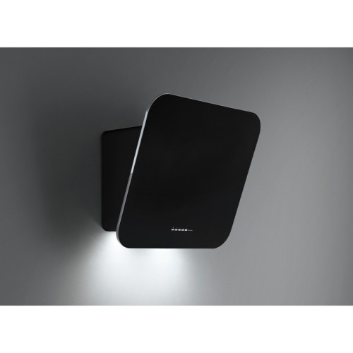 Вытяжка FALMEC TAB BLACK 60, 59 см, наклонная, электронное/сенсорное управление, светодиодное освещение, 4 скорости, отвод/циркуляция, макс. производительность 800 м3/ч, угольный фильтр в комплекте, возможность работы с внешним мотором, энергоэффективност