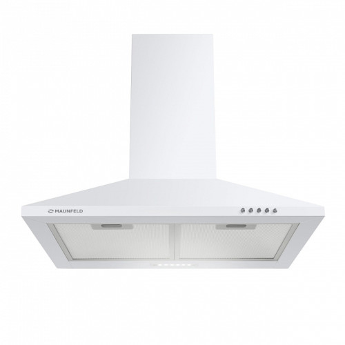 ВЫТЯЖКА MAUNFELD CORK 50 White/ Тип:купольная, 50см, кнопочное управление, 620м3, площадь кухни до 20м2, 3 скорости, светодиодное освещение,  в опции: угольный фильтр  CF103T, белая