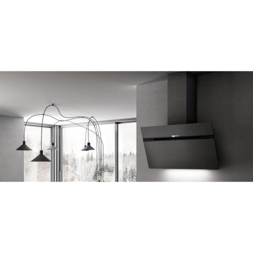 Вытяжка каминная Elica Stripe Urban Cast Iron/A/90 черный управление: сенсорное (1 мотор)