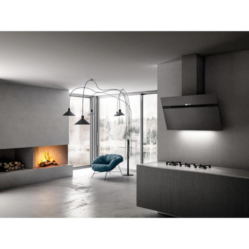 Вытяжка каминная Elica Stripe Urban Cast Iron/A/90 черный управление: сенсорное (1 мотор)