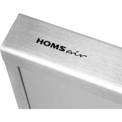 Вытяжка HOMSair HORIZONTAL 60 Inox/ подвесная, ползунковое управление, 3 скорости, 420 м3/ч, до 12 м2, 45 дБ, светодиодное LED-освещение, угольный фильтр CF152 (H) 1 шт, ШхДхВ: 600х465х80 мм, нержавеющая сталь