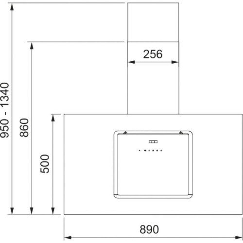 Вытяжка Franke/ BEST, Вытяжка Franke MELODY 90 WH, 90 см, наклонная, сенсорное управление, LED освещение, 3 скорости, 1000 м3/ч, таймер, пульт ДУ, цвет белый