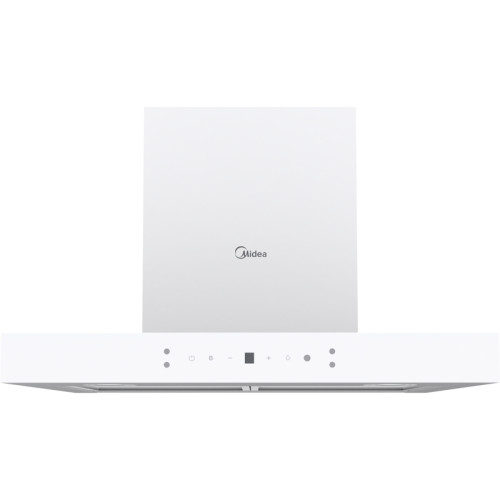 Наклонная вытяжка MIDEA/ MDK/Т-образная вытяжка MIDEA, ширина 60 см, сенсорное управление, производительность 900 м3/ч, LED освещение, 4 скорости цвет белый