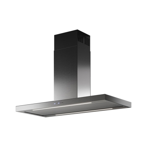 Вытяжка FALMEC PLANE IS STEEL 120 (PLUS), 120 см, островная, электронное управление, светодиодное освещение, 4 скорости, отвод/циркуляция, максимальная производительность 800 м3/ч, угольный фильтр (опция), цвет нержавеющая сталь