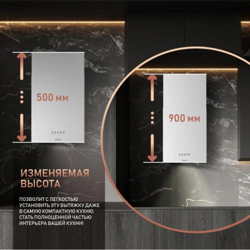 Вытяжка BOX 40 PB WHITE WEISSGAUFF