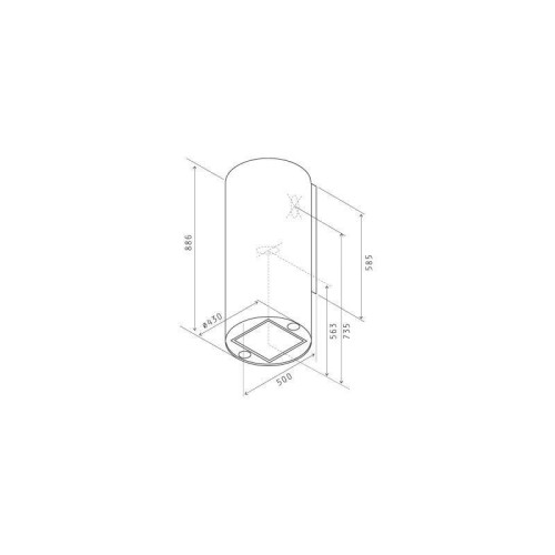 Вытяжка каминная Jet Air Pipe WH/A/43 белый управление: кнопочное (1 мотор) Вытяжка каминная Jet Air Pipe WH/A/43 белый управление: кнопочное (1 мотор)