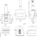 Вытяжка ELICA/ Вытяжка ELICA, 85 см, наклонная, LED освещение, сенсорное управление, таймер, 3 скорости + интенсивный режим, индикация насыщения фильтра, отделка керамогранит Dekton, энергоэффективность А++, цвет белый
