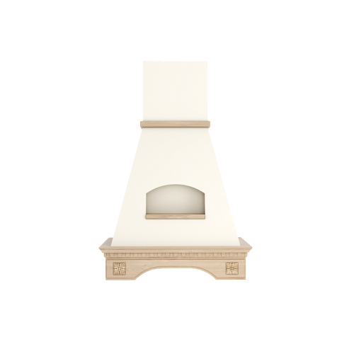 GOOD, Кухонная вытяжка ELIKOR Бельведер Флореале 60П-650-П3Д бежевый/дуб неокр