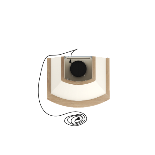 GOOD, Кухонная вытяжка ELIKOR Ротонда 60П-650-П3Л бежевый/дуб неокр.съемное