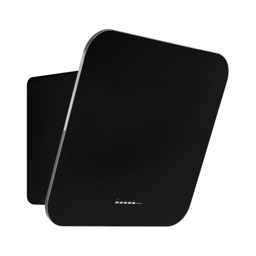 Вытяжка FALMEC TAB BLACK 60, 59 см, наклонная, электронное/сенсорное управление, светодиодное освещение, 4 скорости, отвод/циркуляция, макс. производительность 800 м3/ч, угольный фильтр в комплекте, возможность работы с внешним мотором, энергоэффективност