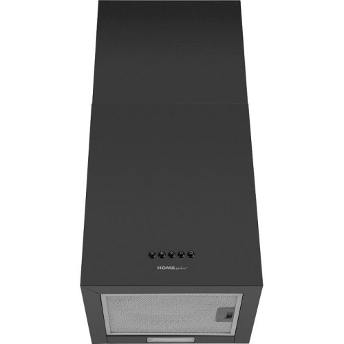 Кухонная вытяжка HOMSair/ Кухонная вытяжка HOMSair PHLOX Push 40 черный, механическое управление, LED освещение, максимальная производительность 700 м3/ч, уровень шума 54 дБ, цвет черный