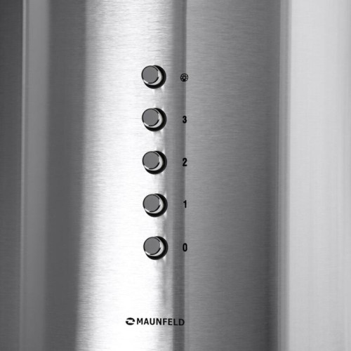 ВЫТЯЖКА MAUNFELD LEE SIDE (C) 39 INOX/ Цилиндрическая настенная вытяжка, 1000 м3/ч, 52 дБ, кнопочное управление, 3 скорости, нерж.