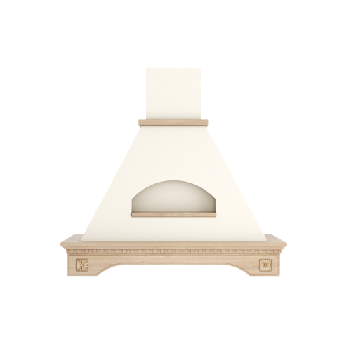 GOOD, Кухонная вытяжка ELIKOR Бельведер Флореале 90П-650-П3Д бежевый/дуб неокр