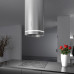Вытяжка FALMEC POLAR/LIGHT IS. STEEL 35, серия Design+, 35 см, островная, потолочная, электронное/кнопочное управление, светодиодное освещение, 4 скорости, отвод/циркуляция, макс. производительность 800 м3/ч, угольный фильтр в комплекте, возможность работ