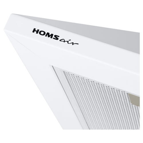 Вытяжка HOMSair DELTA 60 White/ подвесная, кнопочное управление, 3 скорости, 600 м3/ч, до 25 м2, 47 дБ, угольный фильтр CF130 (2шт.), светодиодное LED-освещение, ДхШхВ: 475х600х180, белый цвет Вытяжка HOMSair DELTA 60 White/ подвесная, кнопочное управление, 3 скорости, 600 м3/ч, до 25 м2, 47 дБ, угольный фильтр CF130 (2шт.), светодиодное LED-освещение, ДхШхВ: 475х600х180, белый цвет