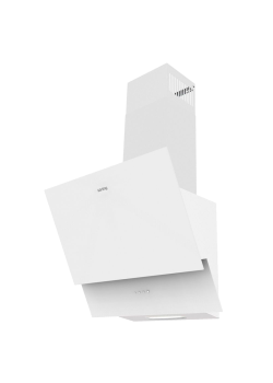 Вытяжка/ Наклонная, 60см, электронное сенсорное управление Touch, 3 режима, 450 м3/ч., таймер, алюминиевый жировой фильтр, лампы освещения LED, ур.шума 50 дб, белое стекло