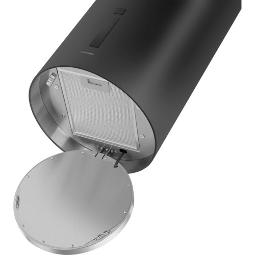 Вытяжка MAUNFELD LEE ISLA (sensor) 39 Black черный, островная, потолочная, 1000 м3/ч, 4 скорости, сенсорное управление, таймер, уровень шума 52 дБ, цвет черный
