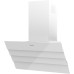 Наклонная вытяжка, 60 см, электронное управление, сенсорная панель, 3 скорости работы, производительность 920 м3/ч, LED освещение, белый, металл, стекло, 600х355х395-607 мм.
