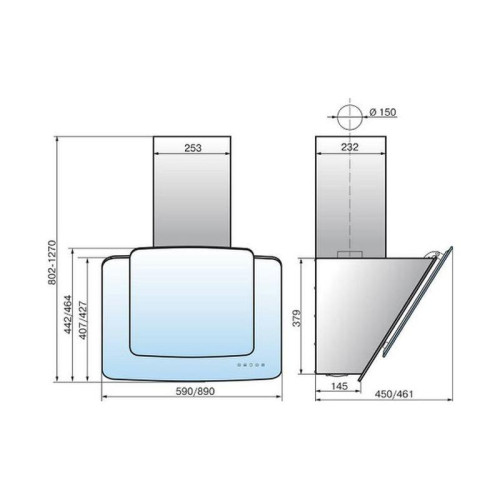 Кухонная вытяжка ELIKOR КВАРЦ 90П-1000-Е4Д BEIGE/CREAM