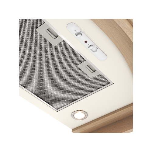 GOOD, Кухонная вытяжка ELIKOR Ротонда 90П-1000-П3Д бежевый/дуб неокр