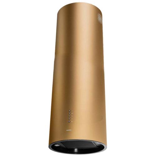 Вытяжка MAUNFELD LEE ISLA 39 GOLD островная вытяжка с потолочным креплением, 1050 м3, кухни до 40м2, 52дБ, LED, электронное управление, в опции угольный фильтр CF172C, золотая