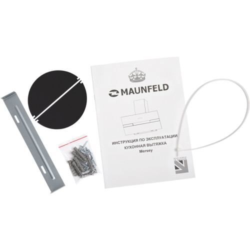Кухонная вытяжка MAUNFELD/ Кухонная вытяжка MAUNFELD Mersey 60, наклонная, сенсорное управление, 3 скорости, 1050 м3/ч, таймер, дисплей, энергоэффективность В, уровень шума 54 дБ, цвет белый/вставка сатин