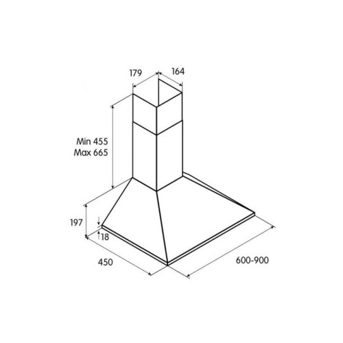 Вытяжка каминная Jet Air Gaia CR/A/60 кремовый управление: кнопочное (1 мотор)