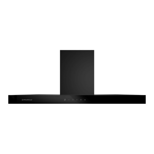 Кухонная вытяжка, Т-образная, 90 см, потолочная, сенсорное управление, таймер, 1150 м3/ч, уровень шума 54 дБ, цвет черный